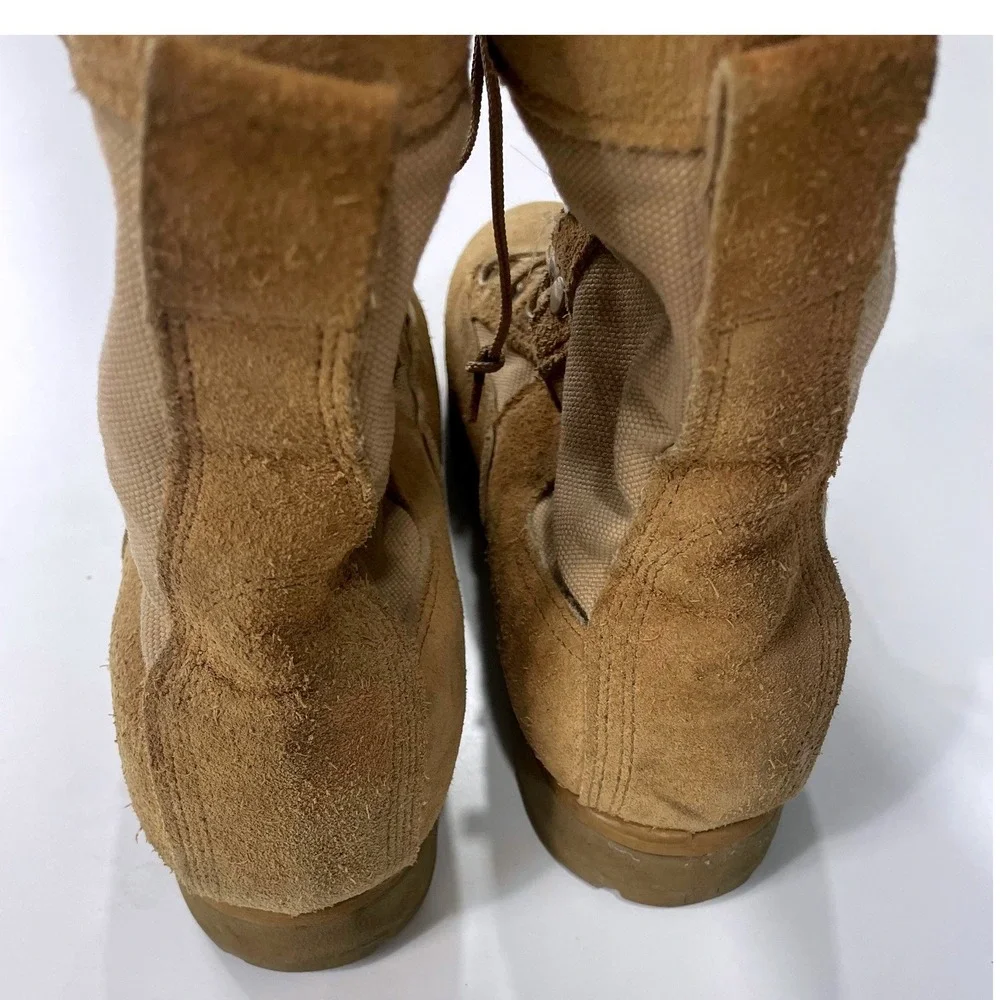 Belleville Mens Gore-Tex Waterproof Combat Military Boots Tan Suede Vibram Sz 10